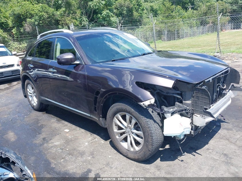2012 Infiniti Fx VIN JN8AS1MW7CM151521 IAAI salvage auction — FRONT END, Salvage Title, sold $750 on 2026-08-19 (photo 1)