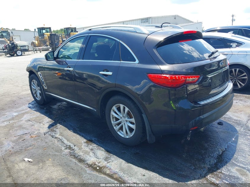 2012 Infiniti Fx VIN JN8AS1MW7CM151521 IAAI salvage auction — FRONT END, Salvage Title, sold $750 on 2026-08-19 (photo 3)