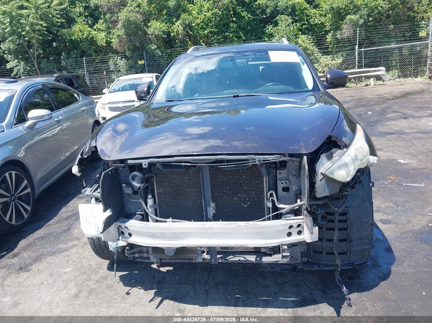 2012 Infiniti Fx VIN JN8AS1MW7CM151521 IAAI salvage auction — FRONT END, Salvage Title, sold $750 on 2026-08-19 (photo 6)