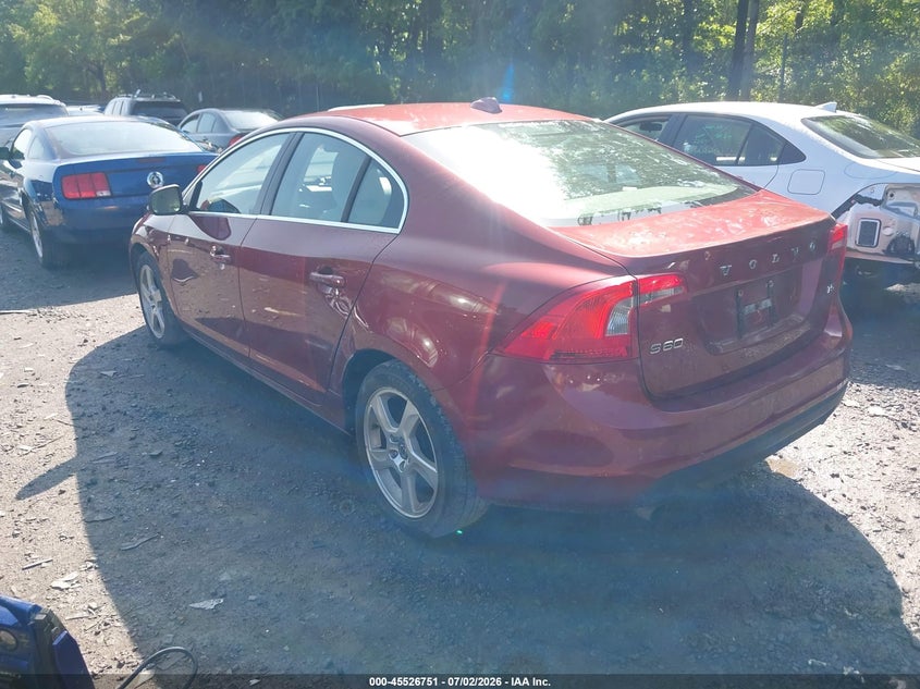 2012 Volvo S60 VIN YV1622FS7C2107851 IAAI salvage auction — NORMAL WEAR, Clear (New York), sold $300 on 2026-07-17 (photo 3)