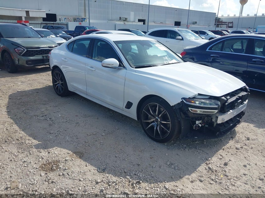 2026 Genesis G70 VIN KMTG14SC1TU167525 IAAI salvage auction — RIGHT REAR, Enterprise Vehicles Clear Only (West Virginia), sold $25,250 on 2026-07-09 (photo 1)