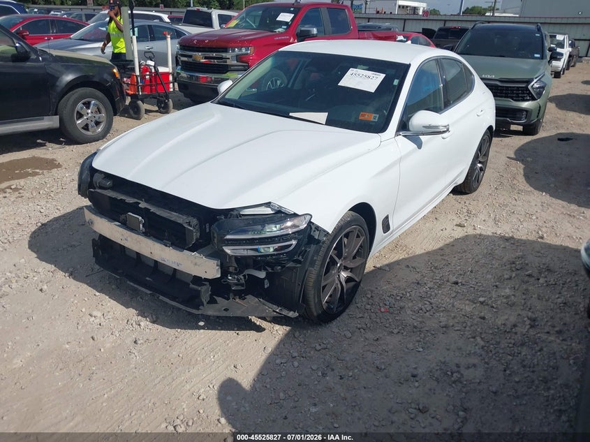 2026 Genesis G70 VIN KMTG14SC1TU167525 IAAI salvage auction — RIGHT REAR, Enterprise Vehicles Clear Only (West Virginia), sold $25,250 on 2026-07-09 (photo 2)