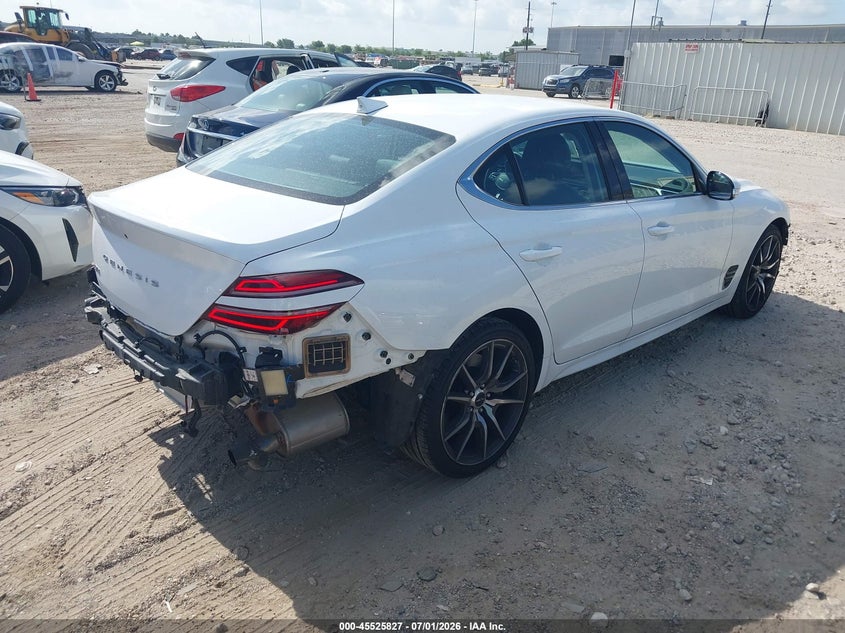 2026 Genesis G70 VIN KMTG14SC1TU167525 IAAI salvage auction — RIGHT REAR, Enterprise Vehicles Clear Only (West Virginia), sold $25,250 on 2026-07-09 (photo 4)