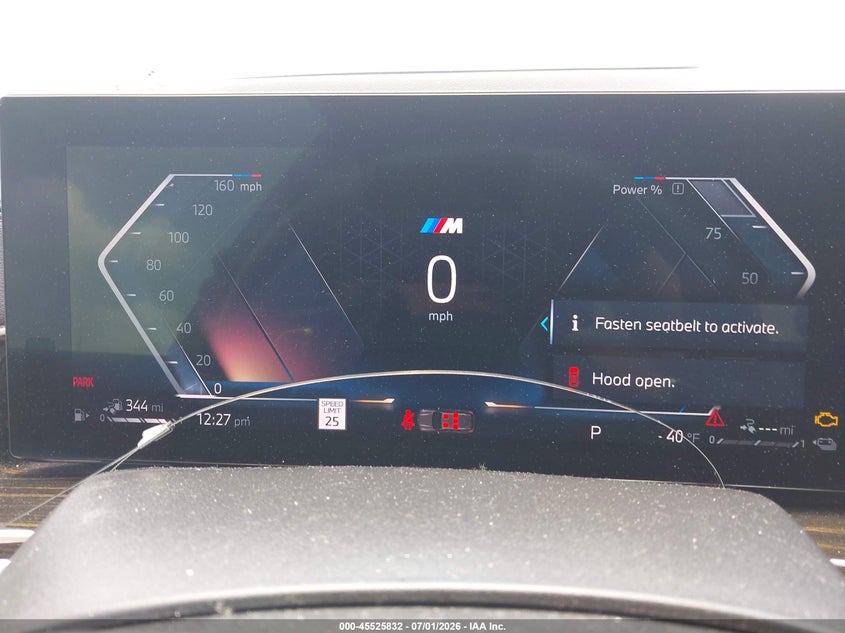 2025 BMW X5 VIN 5UX43EU09S9W80431 IAAI salvage auction — FRONT END, Rebuildable (Florida), sold $51,000 on 2026-07-20 (photo 7)