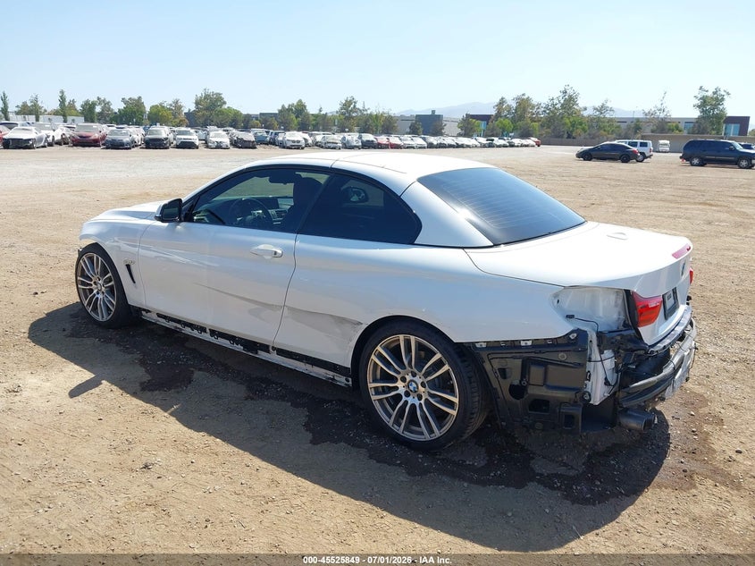 2016 BMW 4er VIN WBA3V7C50G5A28506 IAAI salvage auction — FRONT & REAR, Wait Title, sold $3,300 on 2026-08-16 (photo 3)