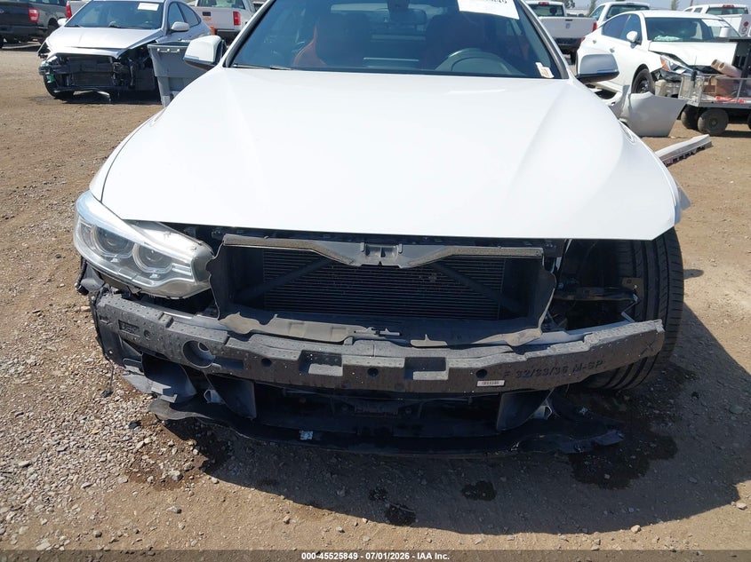 2016 BMW 4er VIN WBA3V7C50G5A28506 IAAI salvage auction — FRONT & REAR, Wait Title, sold $3,300 on 2026-08-16 (photo 6)