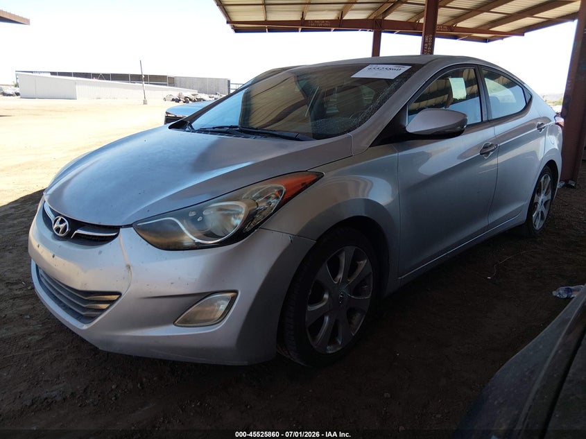 2012 Hyundai Elantra VIN KMHDH4AE6CU208047 IAAI salvage auction — NORMAL WEAR, Restored (Arizona), sold $450 on 2026-07-21 (photo 2)
