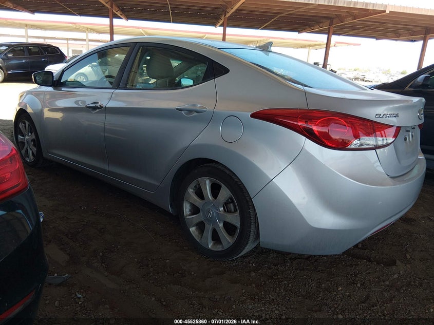 2012 Hyundai Elantra VIN KMHDH4AE6CU208047 IAAI salvage auction — NORMAL WEAR, Restored (Arizona), sold $450 on 2026-07-21 (photo 3)