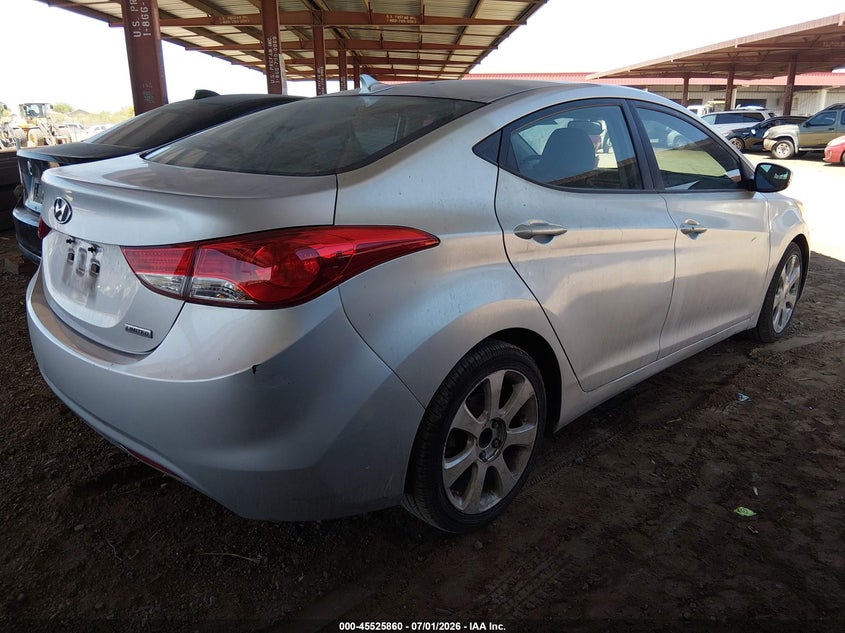 2012 Hyundai Elantra VIN KMHDH4AE6CU208047 IAAI salvage auction — NORMAL WEAR, Restored (Arizona), sold $450 on 2026-07-21 (photo 4)
