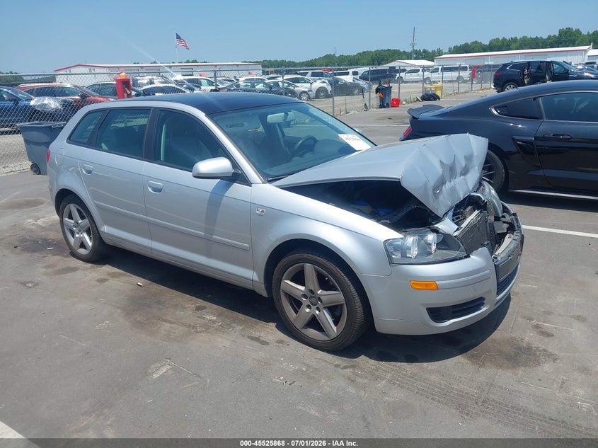 2006 Audi A3 VIN WAUHF78P96A163077 IAAI salvage auction — FRONT END, Salvage (North Carolina), sold $225 on 2026-07-29 (photo 1)