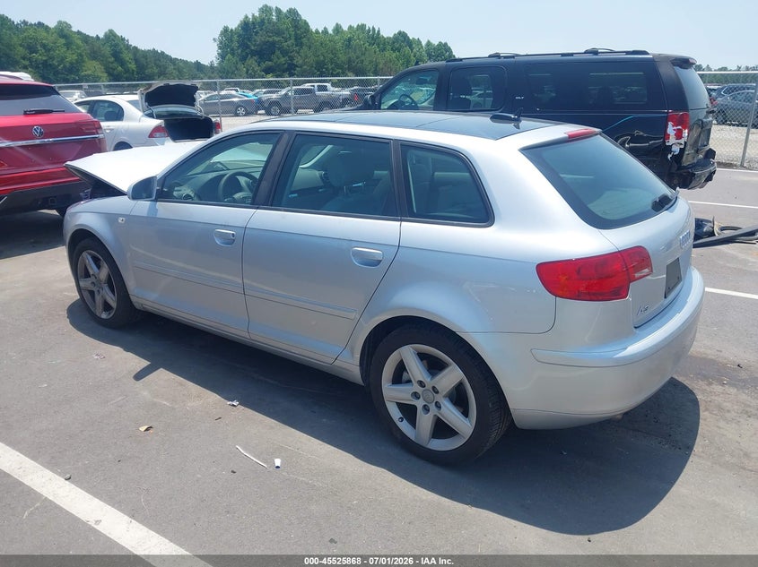 2006 Audi A3 VIN WAUHF78P96A163077 IAAI salvage auction — FRONT END, Salvage (North Carolina), sold $225 on 2026-07-29 (photo 3)