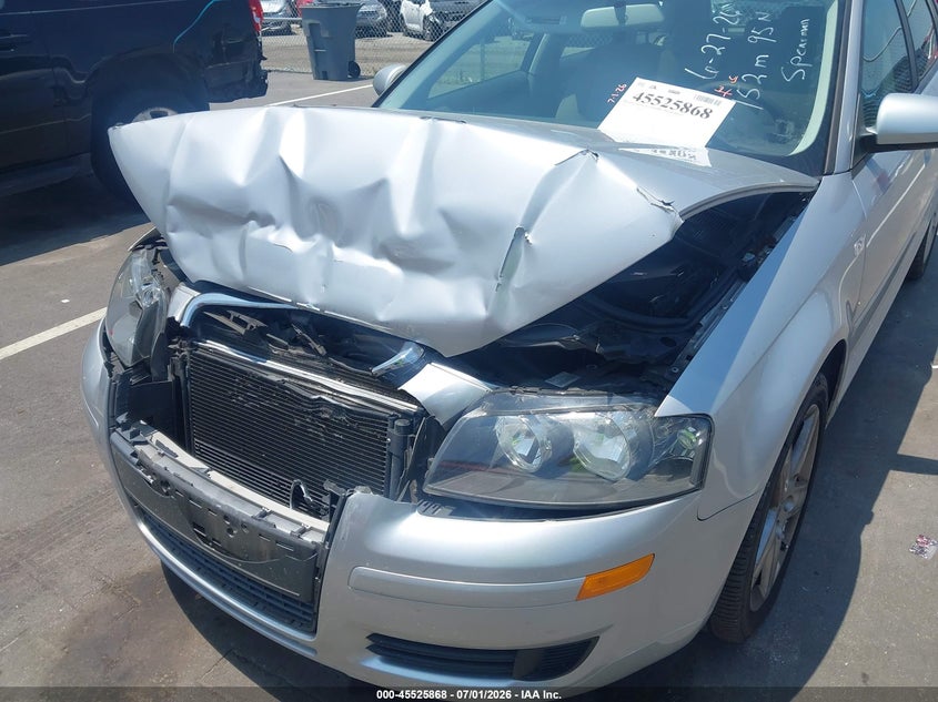 2006 Audi A3 VIN WAUHF78P96A163077 IAAI salvage auction — FRONT END, Salvage (North Carolina), sold $225 on 2026-07-29 (photo 6)