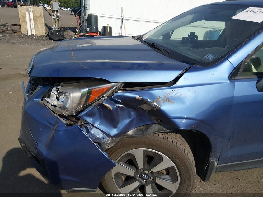 2018 Subaru Forester VIN JF2SJAGC9JH501128 IAAI salvage auction — LEFT FRONT, Salvage (Pennsylvania), sold $375 on 2026-07-28 (photo 6)