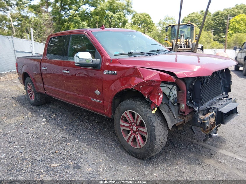 2018 Ford F-150 VIN 1FTFW1E10JFE70432 IAAI salvage auction — FRONT END, Salvage (Pennsylvania), sold $7,800 on 2026-07-10 (photo 1)
