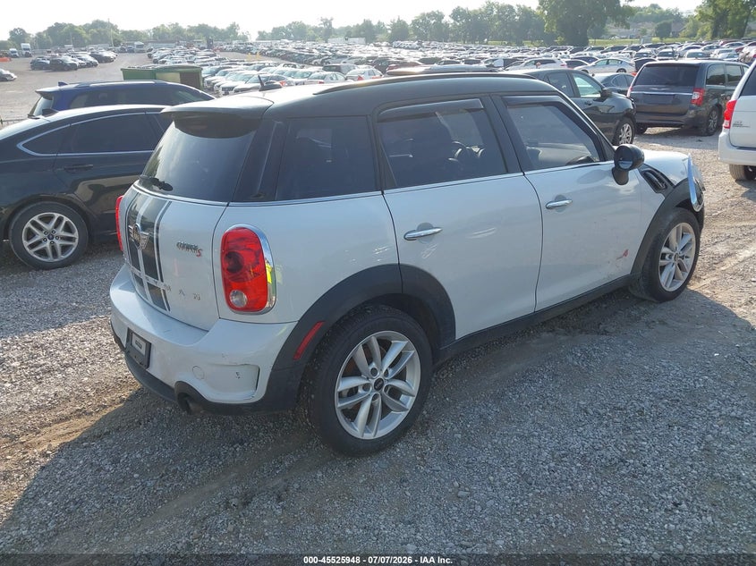 2014 Mini Countryman VIN WMWZC5C59EWP41199 IAAI salvage auction — FRONT END, Salvage Title, sold $1,400 on 2026-08-12 (photo 4)
