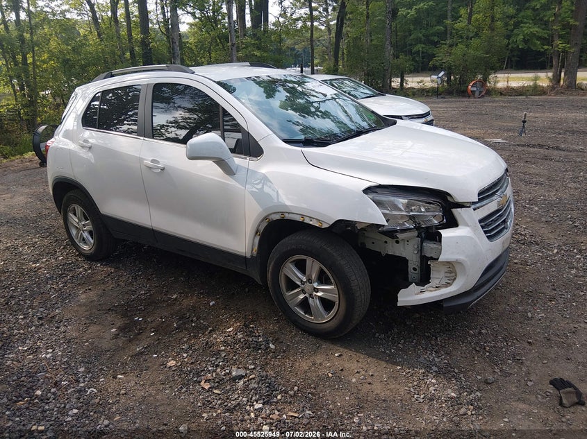 2015 Chevrolet Trax VIN KL7CJRSB6FB203241 IAAI salvage auction — FRONT END, Clear (Virginia), sold $675 on 2026-07-28 (photo 1)