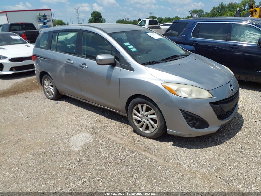 2012 Mazda 5 VIN JM1CW2BLXC0109987 IAAI salvage auction — NORMAL WEAR, Clear (Illinois), sold $425 on 2026-07-22 (photo 1)
