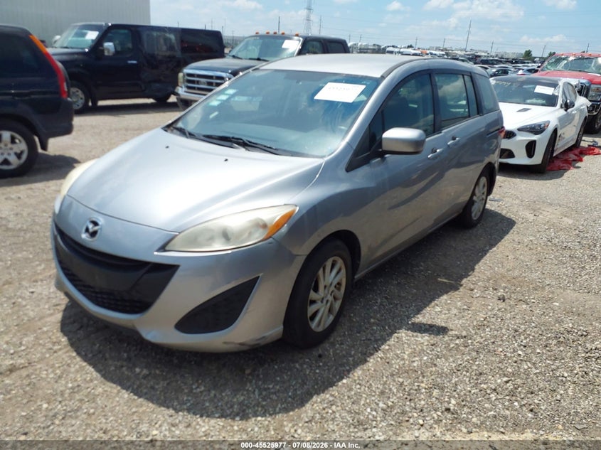 2012 Mazda 5 VIN JM1CW2BLXC0109987 IAAI salvage auction — NORMAL WEAR, Clear (Illinois), sold $425 on 2026-07-22 (photo 2)