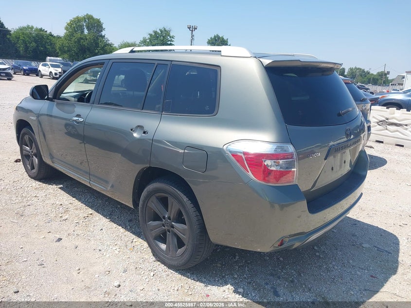 2008 Toyota Highlander hybrid VIN JTEEW41A382010195 IAAI salvage auction — NORMAL WEAR, Clear (Indiana), sold $950 on 2026-07-21 (photo 3)