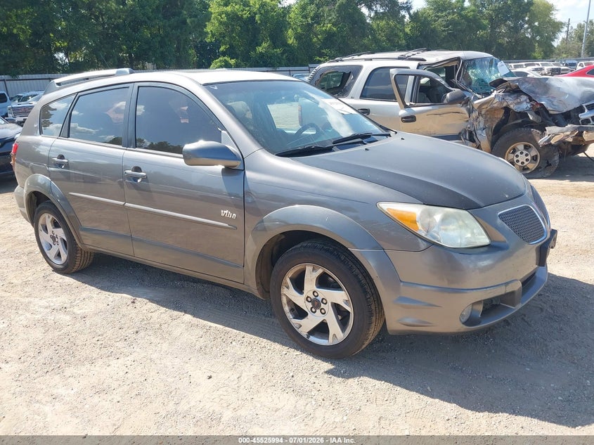 2005 Pontiac Vibe VIN 5Y2SL63845Z437426 IAAI salvage auction — FRONT & REAR, Salvage (Texas), sold $575 on 2026-07-23 (photo 1)