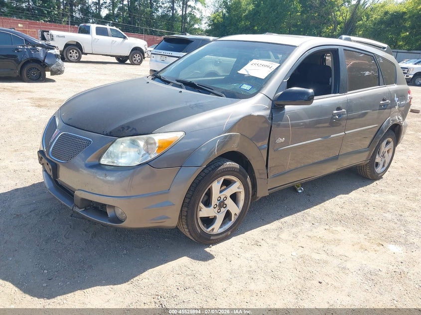 2005 Pontiac Vibe VIN 5Y2SL63845Z437426 IAAI salvage auction — FRONT & REAR, Salvage (Texas), sold $575 on 2026-07-23 (photo 2)