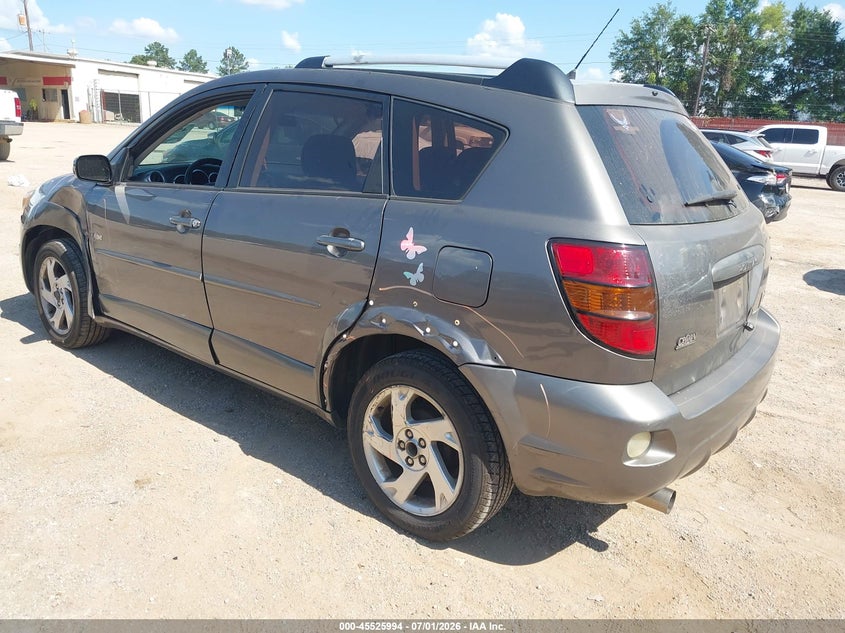 2005 Pontiac Vibe VIN 5Y2SL63845Z437426 IAAI salvage auction — FRONT & REAR, Salvage (Texas), sold $575 on 2026-07-23 (photo 3)