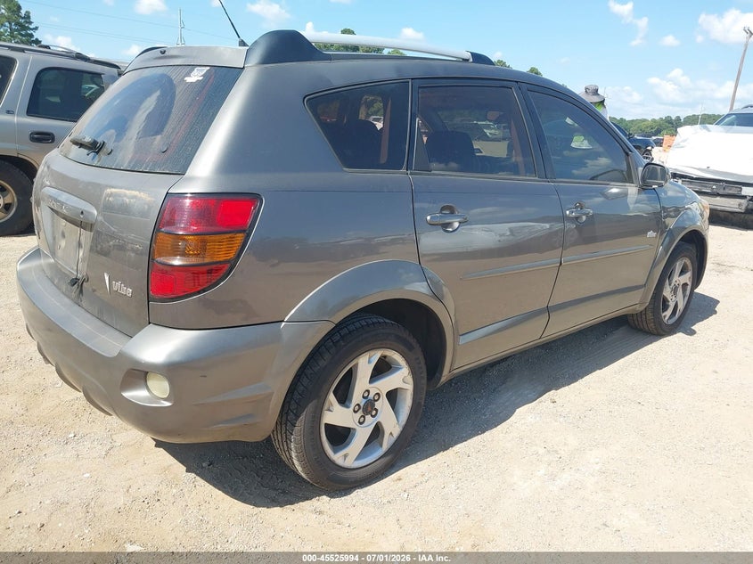 2005 Pontiac Vibe VIN 5Y2SL63845Z437426 IAAI salvage auction — FRONT & REAR, Salvage (Texas), sold $575 on 2026-07-23 (photo 4)