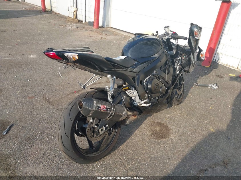 2008 Suzuki Gsx-r750 VIN JS1GR7LA182100961 IAAI salvage auction — FRONT END, Mv-907A (New York), sold $1,150 on 2026-07-28 (photo 4)