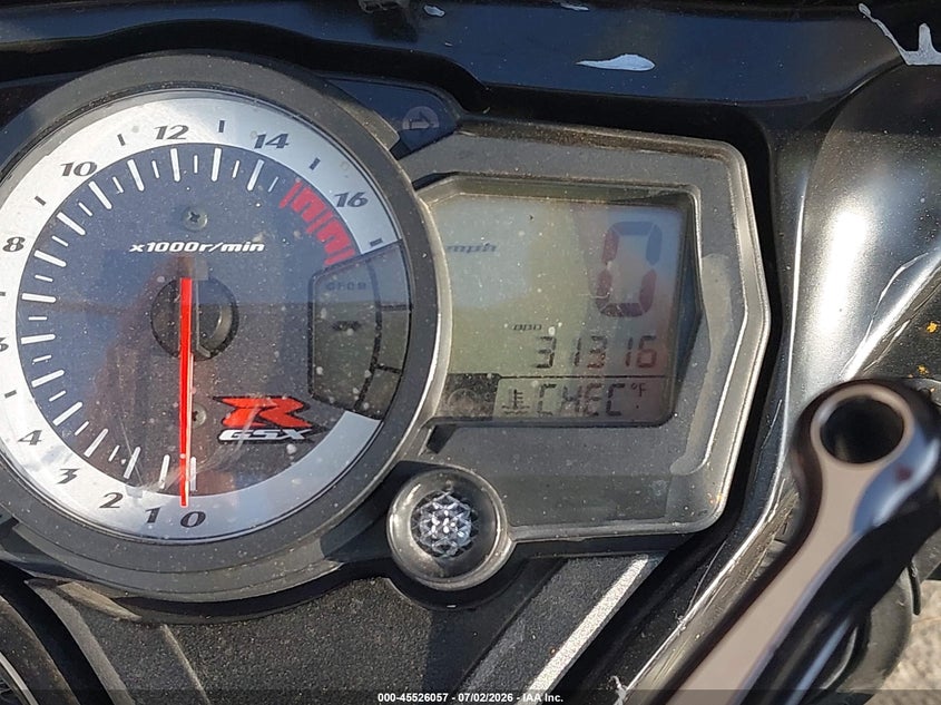 2008 Suzuki Gsx-r750 VIN JS1GR7LA182100961 IAAI salvage auction — FRONT END, Mv-907A (New York), sold $1,150 on 2026-07-28 (photo 7)