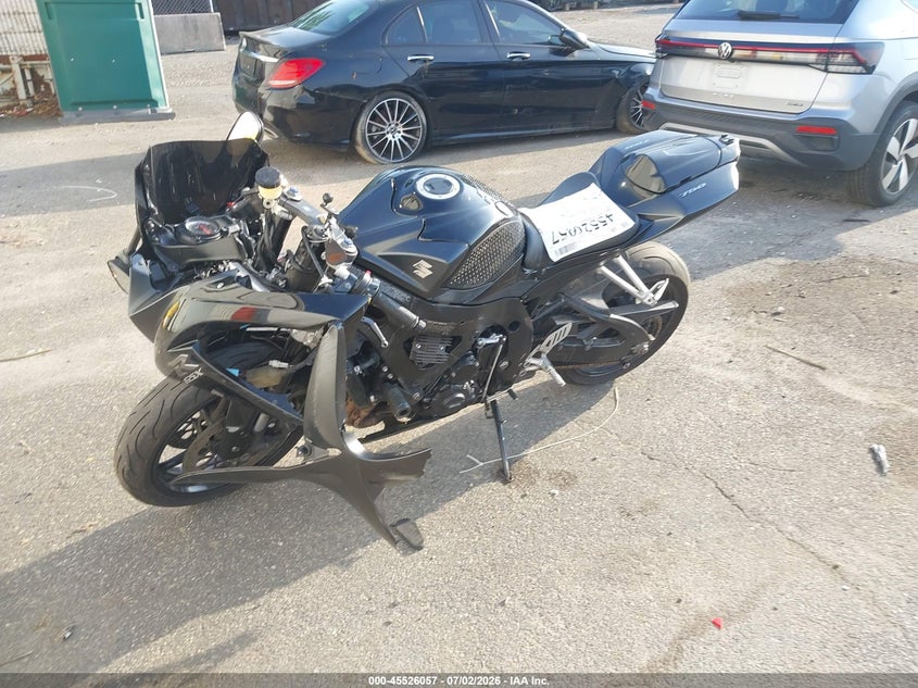 2008 Suzuki Gsx-r750 VIN JS1GR7LA182100961 IAAI salvage auction — FRONT END, Mv-907A (New York), sold $1,150 on 2026-07-28 (photo 9)