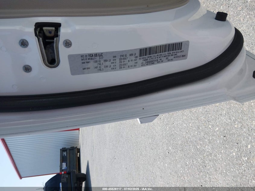 2017 Dodge Grand caravan VIN 2C4RDGBG8HR724180 IAAI salvage auction — NORMAL WEAR, Sf97 (Maryland), sold $11,100 on 2026-08-18 (photo 9)