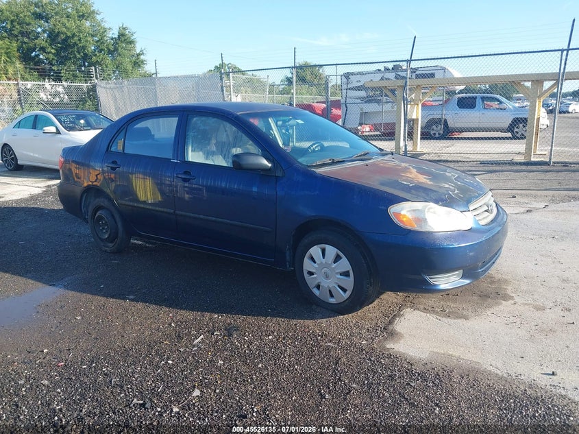2003 Toyota Corolla VIN JTDBR32E130010047 IAAI salvage auction — NORMAL WEAR, Clear (Florida), sold $850 on 2026-07-29 (photo 1)