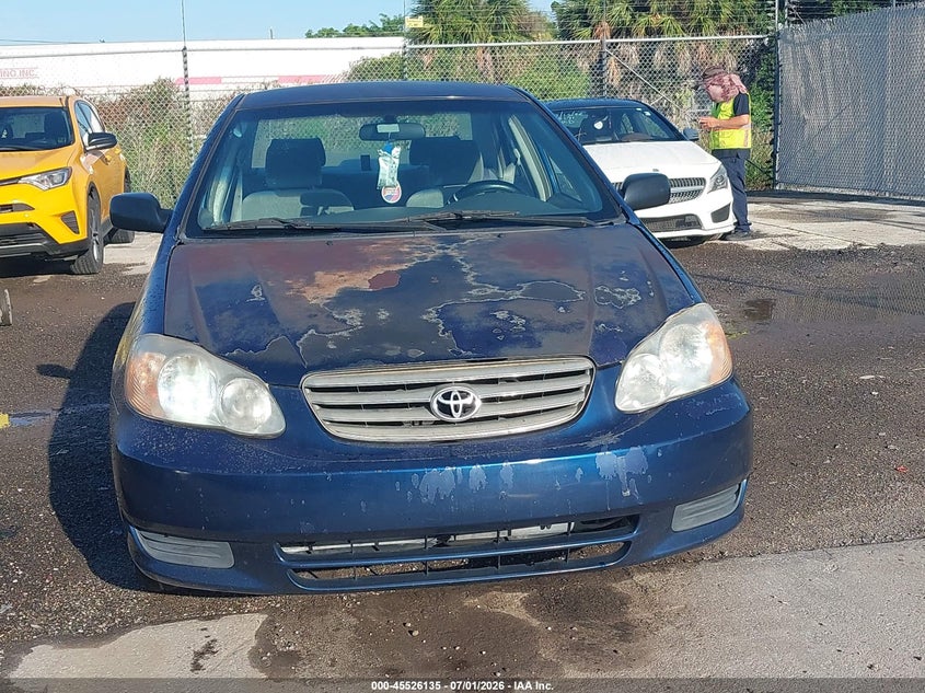 2003 Toyota Corolla VIN JTDBR32E130010047 IAAI salvage auction — NORMAL WEAR, Clear (Florida), sold $850 on 2026-07-29 (photo 6)