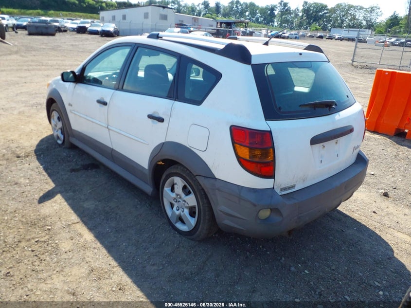 2005 Pontiac Vibe VIN 5Y2SL63815Z449713 IAAI salvage auction — NORMAL WEAR, Clear (New Jersey), sold $400 on 2026-07-30 (photo 3)