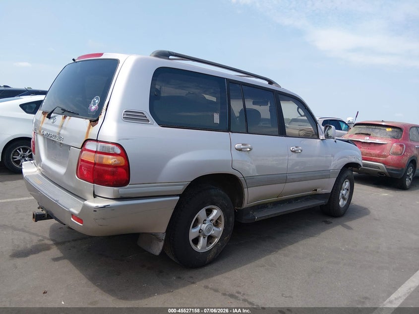 1999 Toyota Land cruiser VIN JT3HT05J0X0044364 IAAI salvage auction — NORMAL WEAR, Clear (North Carolina), sold $1,100 on 2026-07-29 (photo 4)