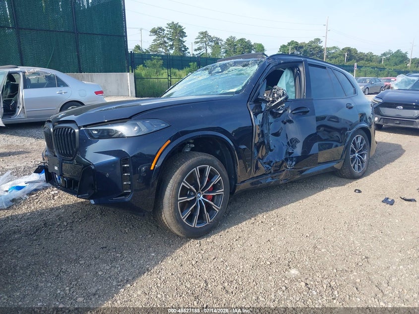 2026 BMW X5 VIN 5UX23EU09T9374807 IAAI salvage auction — FRONT & REAR, Mv-907A (New York), sold $11,200 on 2026-07-21 (photo 2)