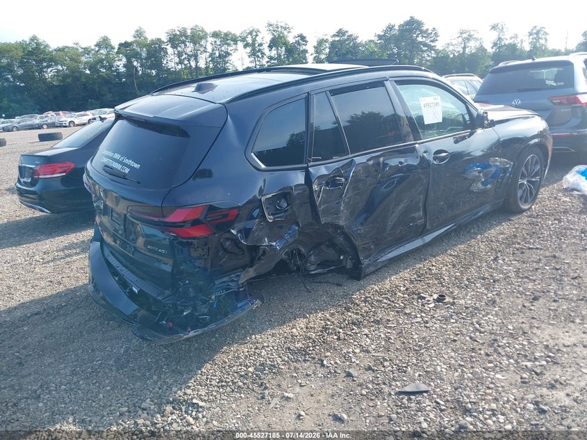 2026 BMW X5 VIN 5UX23EU09T9374807 IAAI salvage auction — FRONT & REAR, Mv-907A (New York), sold $11,200 on 2026-07-21 (photo 4)