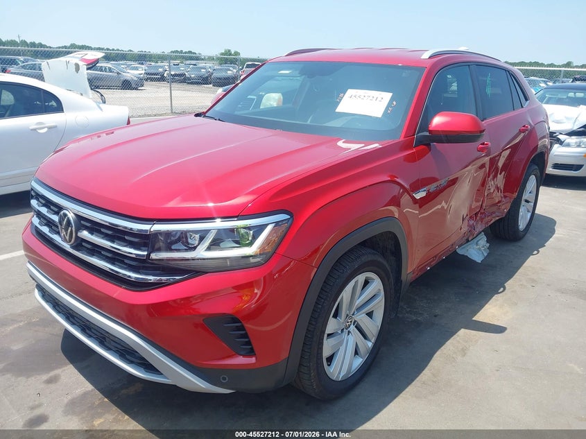 2020 Volkswagen Atlas cross sport VIN 1V2YE2CA7LC223657 IAAI salvage auction — LEFT SIDE, Salvage Title, sold $3,050 on 2026-08-20 (photo 2)