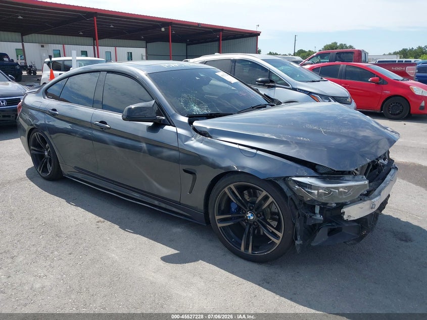 2015 BMW 4er VIN WBA4B1C55FG241557 IAAI salvage auction — FRONT END, Salvage (North Carolina), sold $1,575 on 2026-08-13 (photo 1)