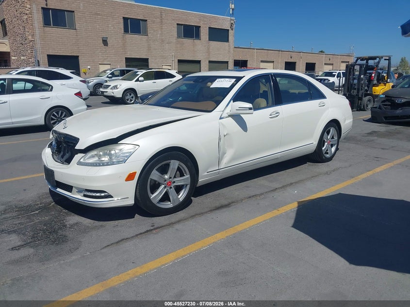 2010 Mercedes-benz S-klasse VIN WDDNG7BB6AA342126 IAAI salvage auction — FRONT END, Salvage (California), sold $725 on 2026-08-03 (photo 2)