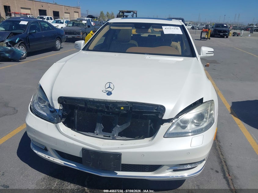 2010 Mercedes-benz S-klasse VIN WDDNG7BB6AA342126 IAAI salvage auction — FRONT END, Salvage (California), sold $725 on 2026-08-03 (photo 6)