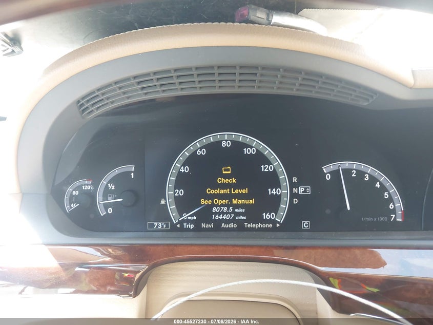 2010 Mercedes-benz S-klasse VIN WDDNG7BB6AA342126 IAAI salvage auction — FRONT END, Salvage (California), sold $725 on 2026-08-03 (photo 7)