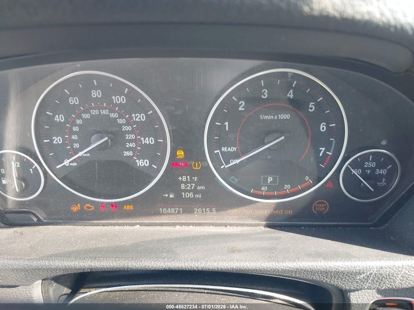 2014 BMW 3 series VIN WBA3X5C57ED556428 IAAI salvage auction — FRONT END, Clear (Virginia), sold $975 on 2026-08-05 (photo 7)