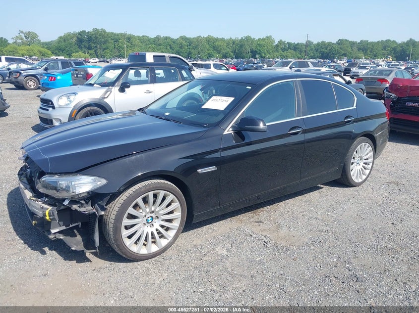2014 BMW 5er VIN WBA5A5C59ED020820 IAAI salvage auction — FRONT END, Wait Title, sold $800 on 2026-08-17 (photo 2)