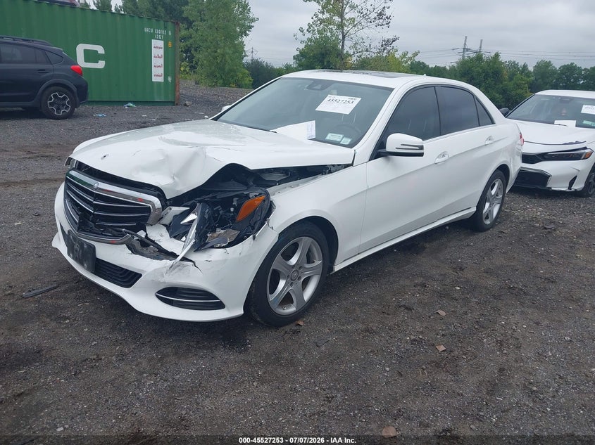 2014 Mercedes-benz E-klasse VIN WDDHF8JB1EA797012 IAAI salvage auction — FRONT END, Mv-907A (New York), sold $2,250 on 2026-07-14 (photo 2)