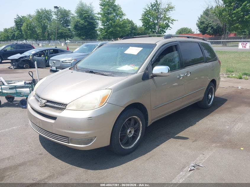 2005 Toyota Sienna VIN 5TDZA23C55S263921 IAAI salvage auction — FRONT END, Clear (New Jersey), sold $125 on 2026-07-06 (photo 2)