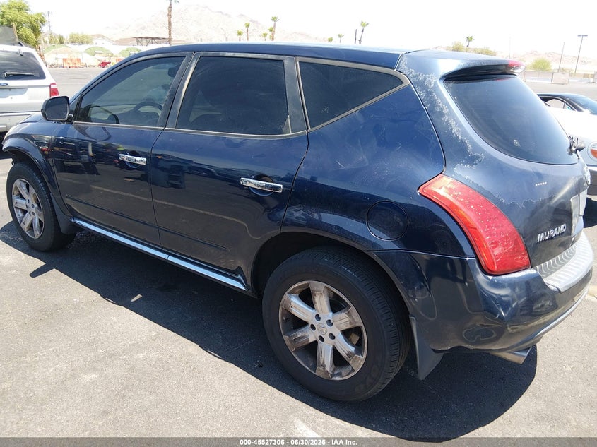 2006 Nissan Murano VIN JN8AZ08T76W415187 IAAI salvage auction — NORMAL WEAR, Clear (Nevada), sold $175 on 2026-07-17 (photo 3)