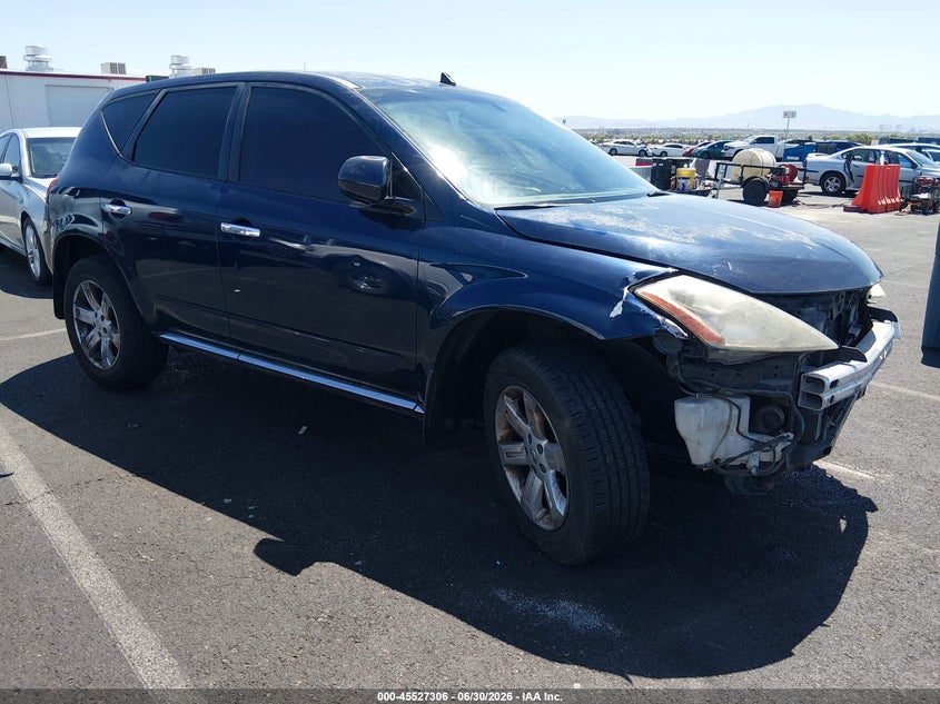 2006 Nissan Murano VIN JN8AZ08T76W415187 IAAI salvage auction — NORMAL WEAR, Clear (Nevada), sold $175 on 2026-07-17 (photo 1)