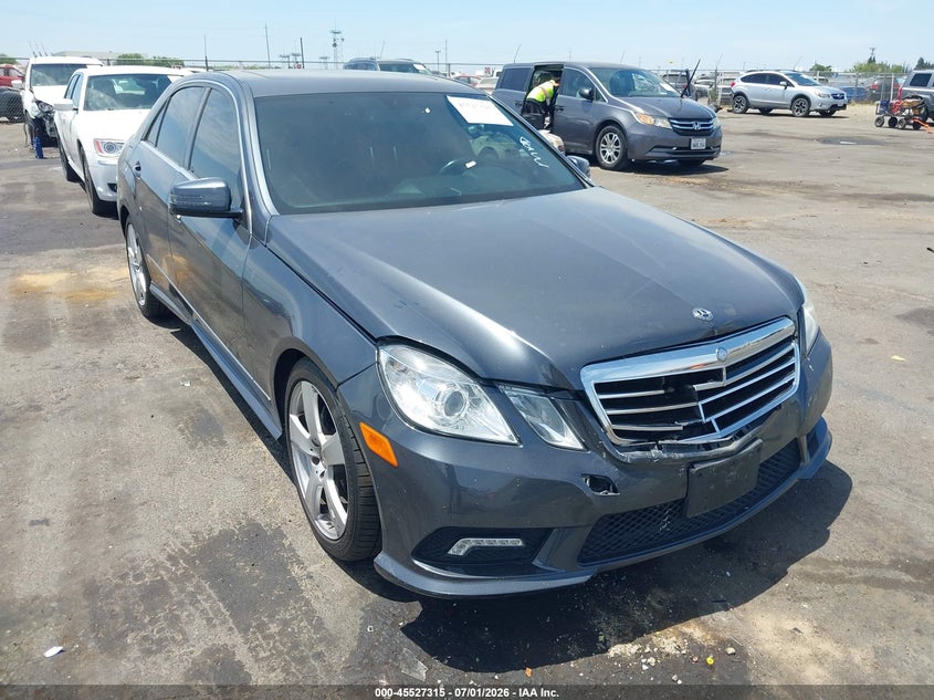 2011 Mercedes-benz E-class VIN WDDHF8HB9BA443045 IAAI salvage auction — FRONT END, Salvage (California), sold $25 on 2026-07-31 (photo 1)
