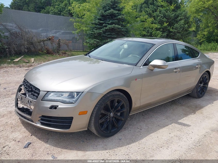 2012 Audi A7 VIN WAUSGAFC6CN005414 IAAI salvage auction — FRONT END, Clear (Wisconsin), sold $1,850 on 2026-07-15 (photo 2)